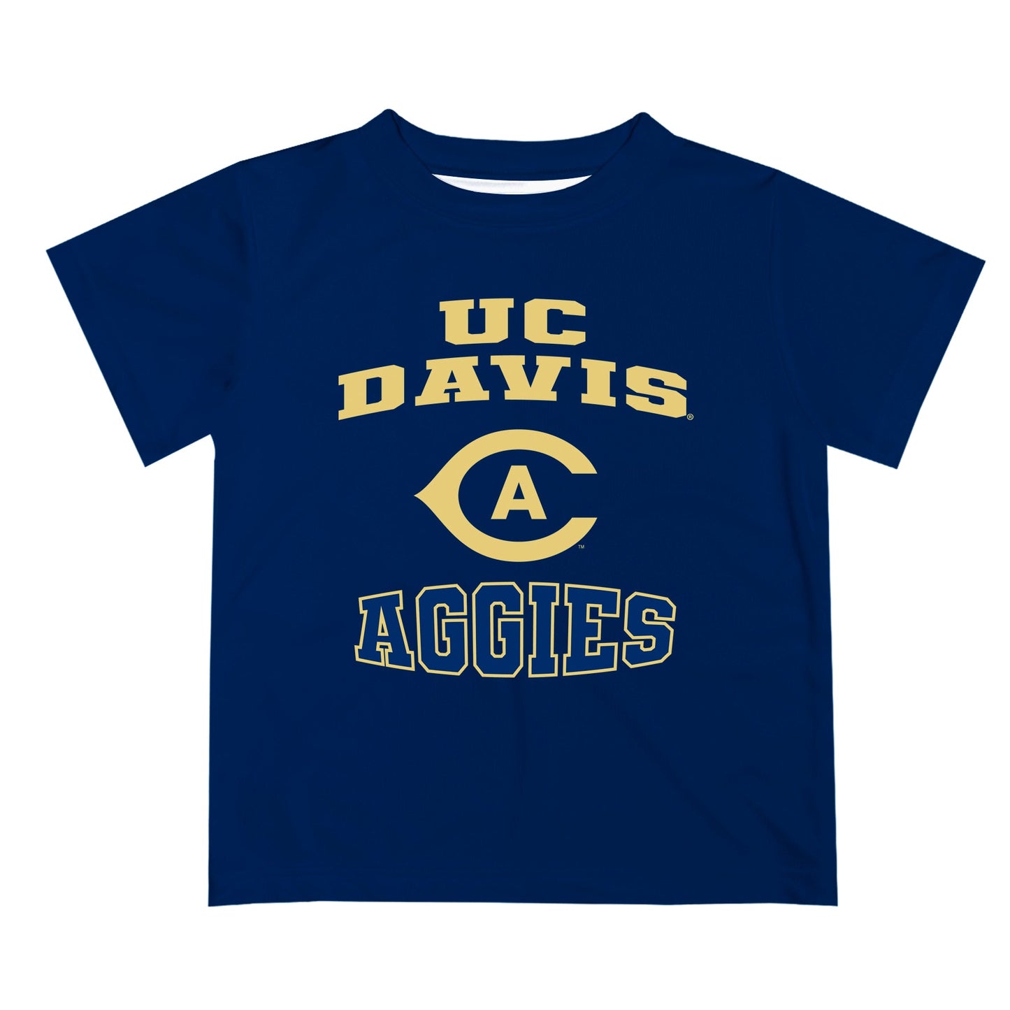 UC Davis Aggies Vive La Fete Boys Game Day V3 Blue Short Sleeve Tee Shirt