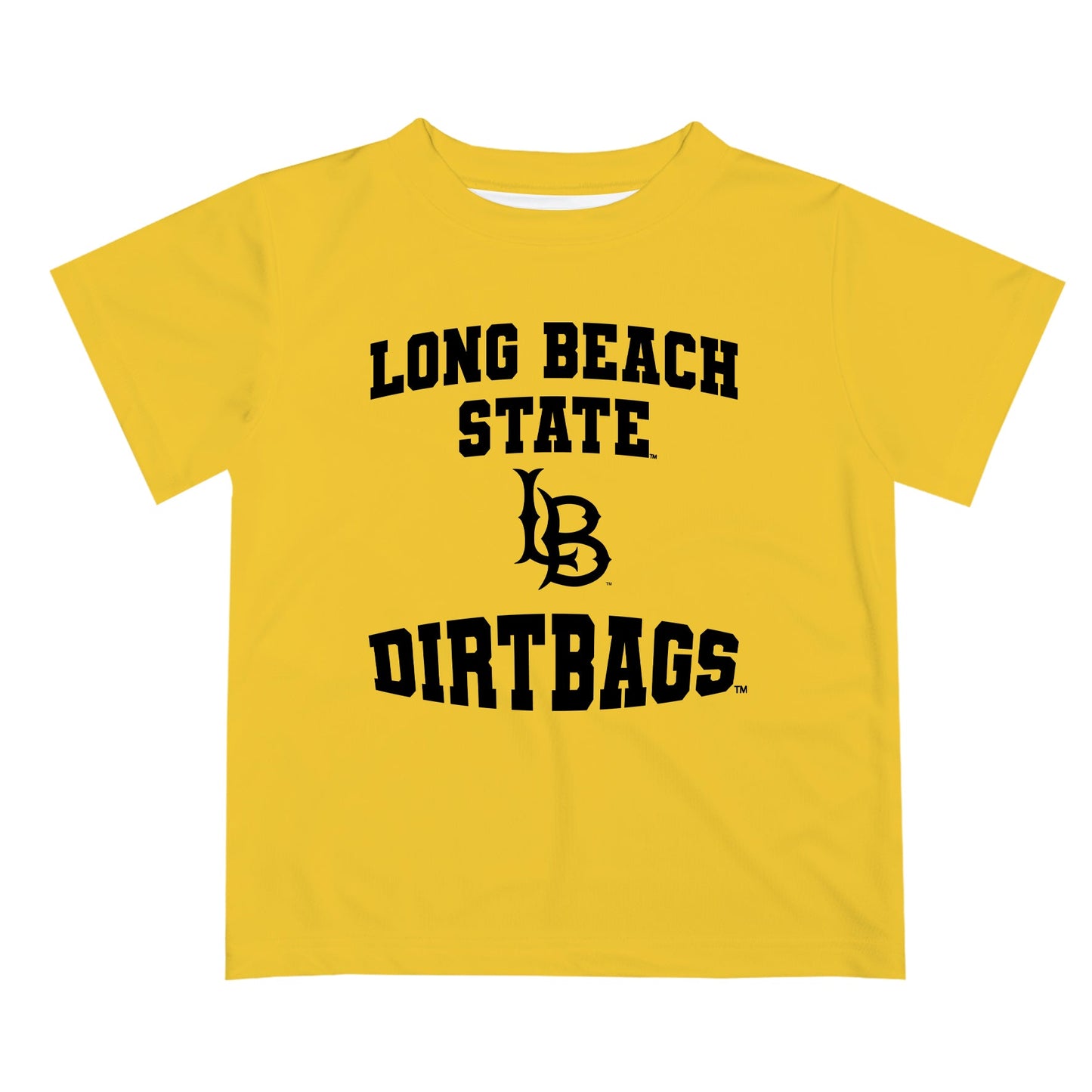 CSULB 49ers Vive La Fete Boys Game Day V3 Gold Short Sleeve Tee Shirt