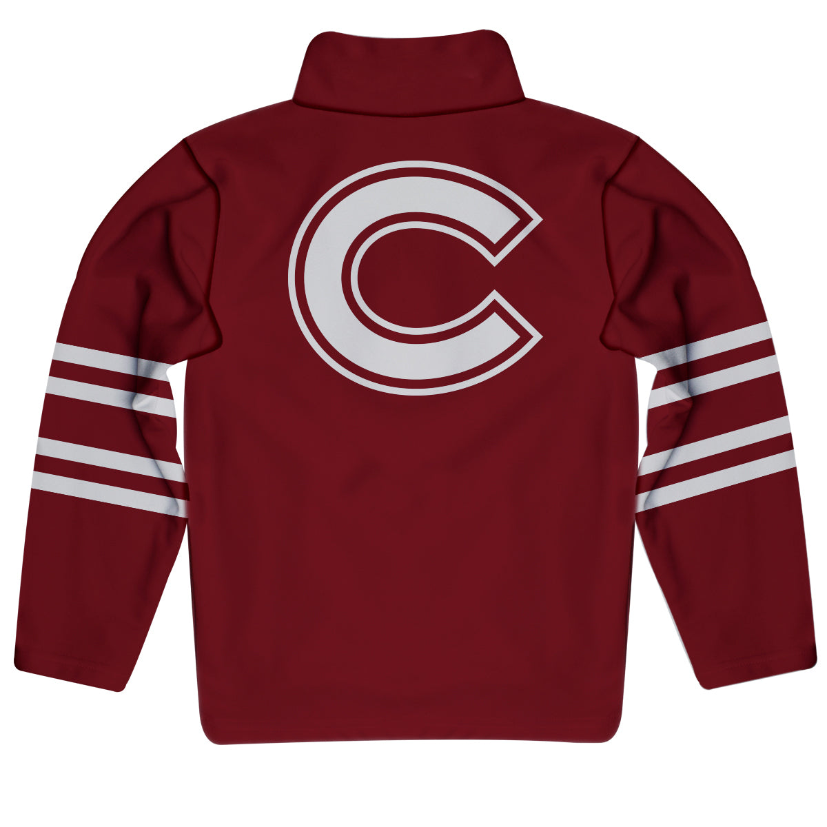 Colgate University Raiders Game Day Maroon Quarter Zip Pullover for Infants Toddlers by Vive La Fete