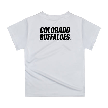 Colorado Buffaloes CU Original Dripping Football Helmet Heather Gray T-Shirt by Vive La Fete