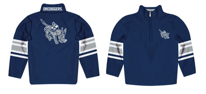 Colorado School of Mines Orediggers Game Day Blue Quarter Zip Pullover for Infants Toddlers by Vive La Fete