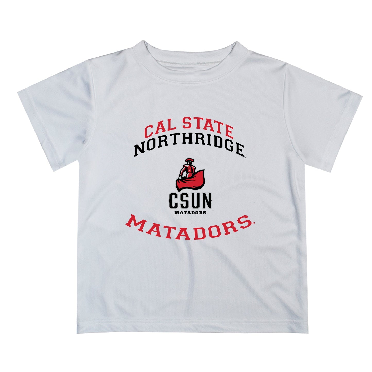 Cal State University Northridge Matadors CSUN Vive La Fete Boys Game Day V1 White Short Sleeve Tee Shirt