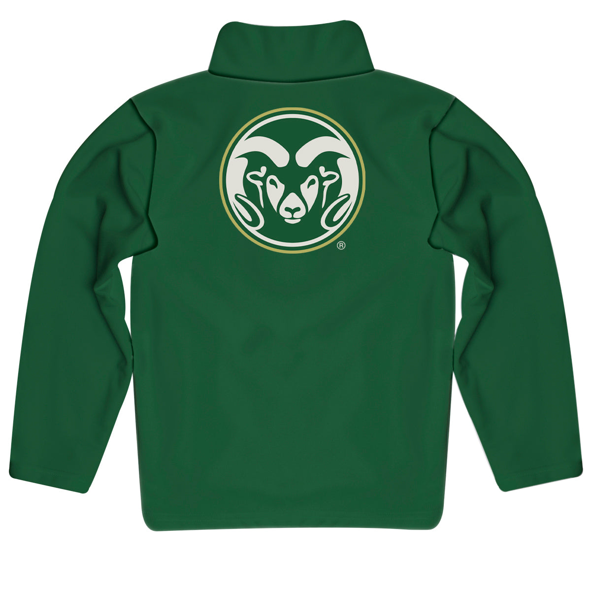 Colorado State Rams CSU Game Day Solid Gold Quarter Zip Pullover for Infants Toddlers by Vive La Fete