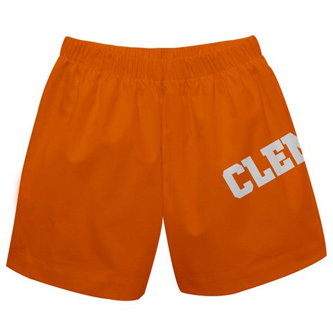 Clemson Solid Orange Boys Pull On Shorts