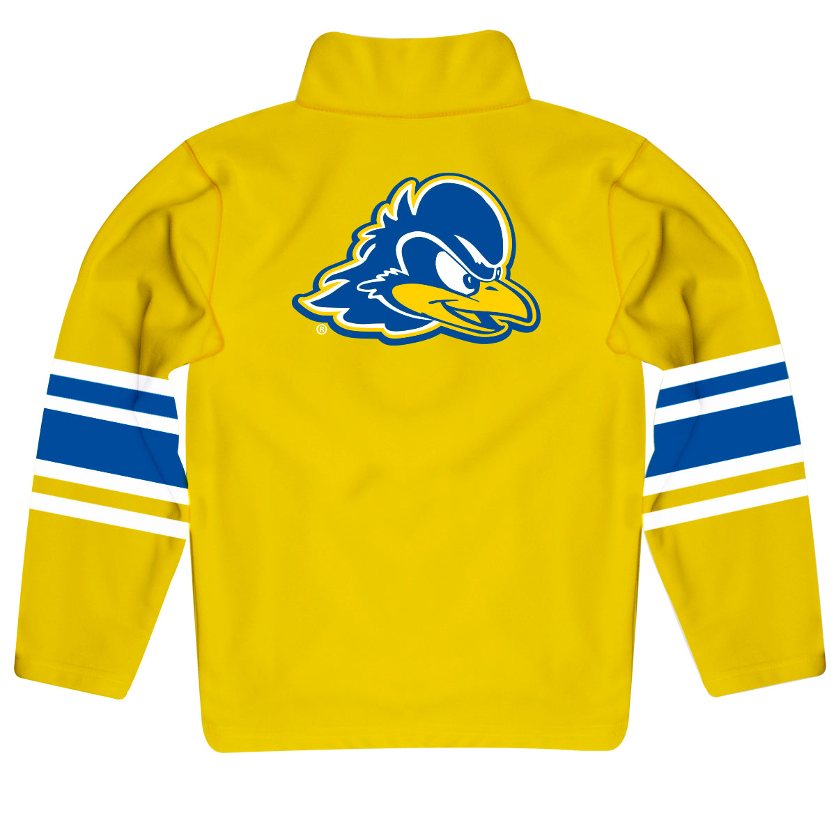Delaware Blue Hens Game Day Yellow Quarter Zip Pullover for Infants Toddlers by Vive La Fete