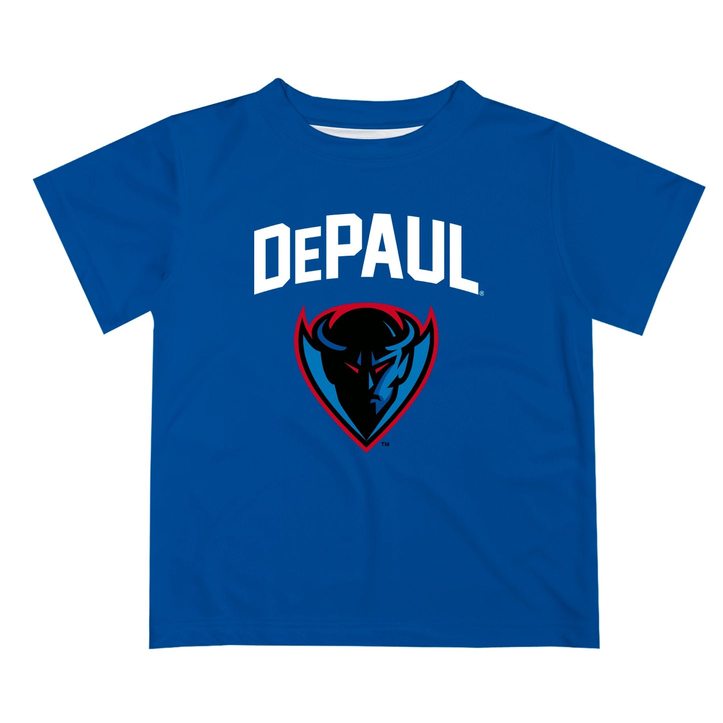 Depaul Blue Demons Vive La Fete Boys Game Day V2 Blue Short Sleeve Tee Shirt