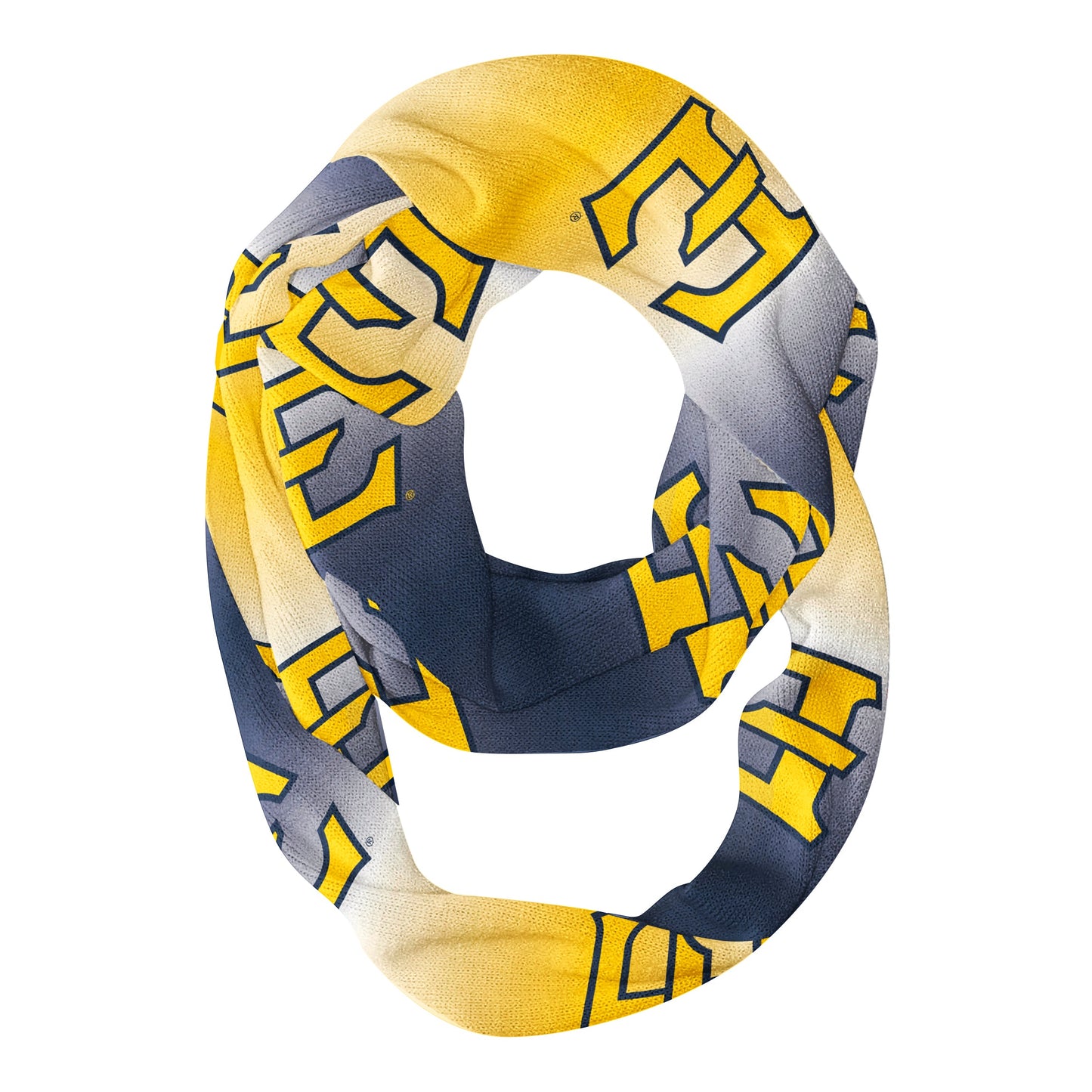 East Tennessee State Buccanneers Blue And Gold Degrade Infinity Scarf - Vive La Fête - Online Apparel Store