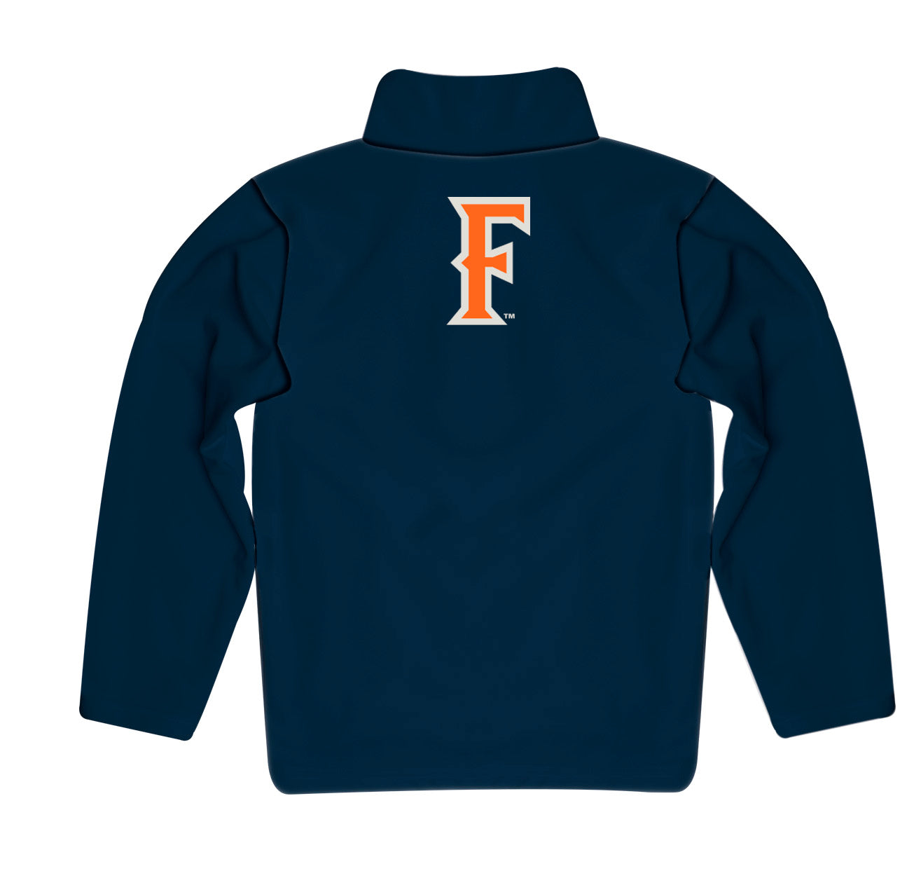 Cal State Fullerton Titans CSUF Game Day Solid Blue Quarter Zip Pullover for Infants Toddlers by Vive La Fete