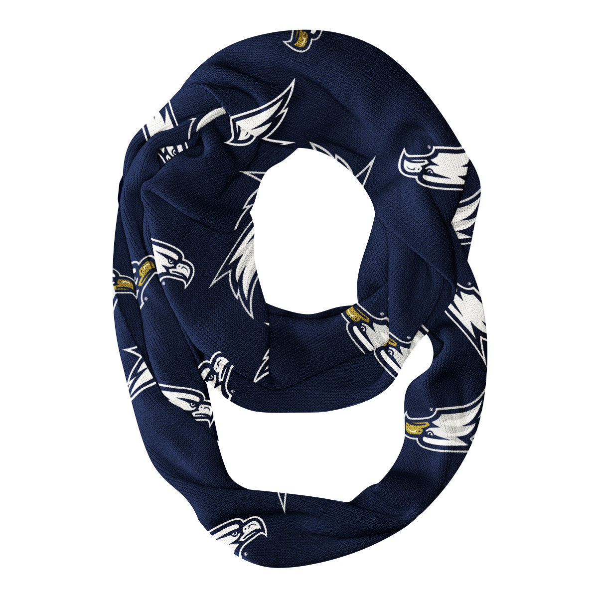 Georgia Southern All Over Logo Blue Infinity Scarf - Vive La Fête - Online Apparel Store