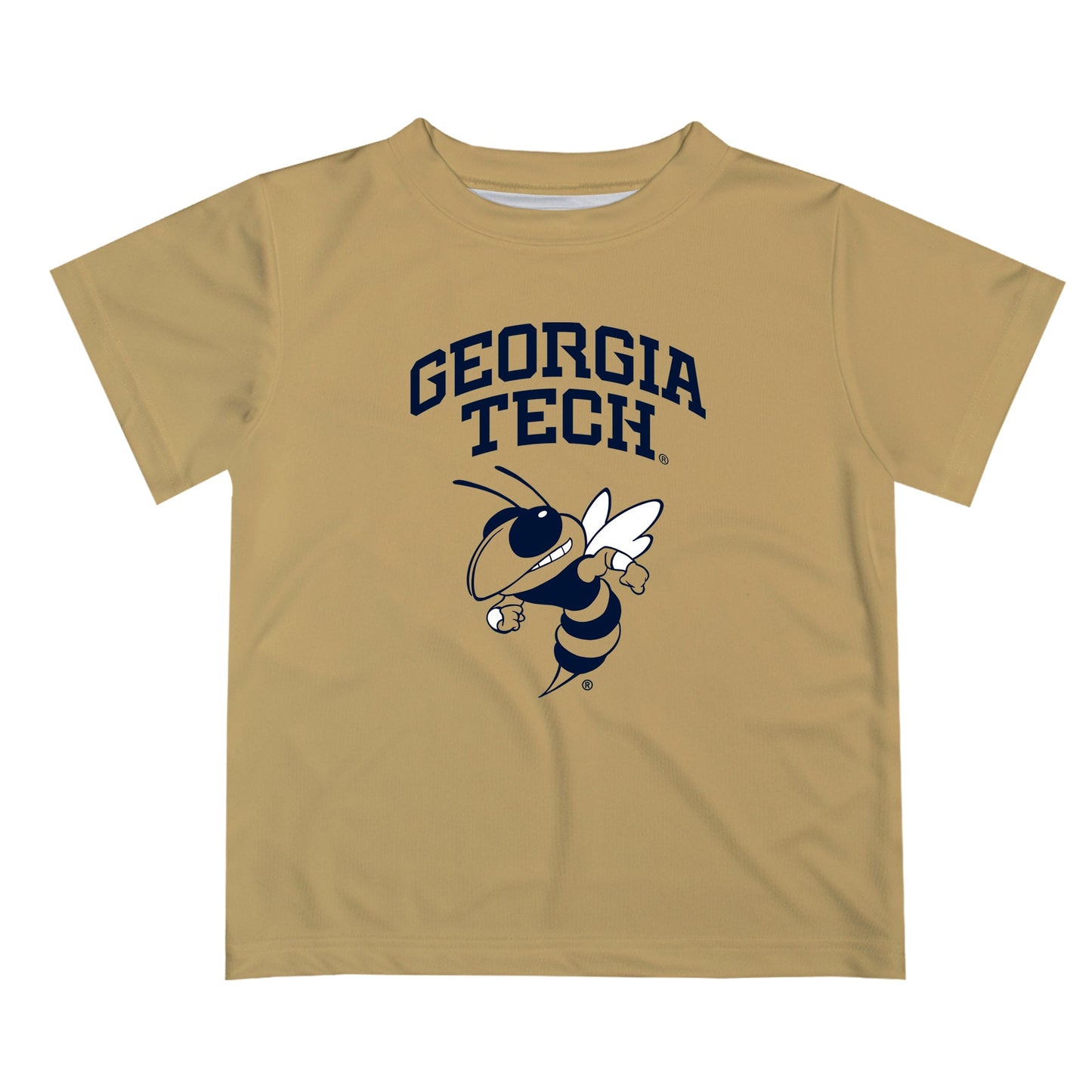 Georgia Tech Yellow Jackets Vive La Fete Boys Game Day V2 Gold Short Sleeve Tee Shirt