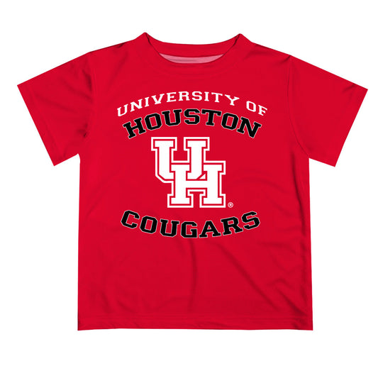 Houston Cougars Vive La Fete Boys Game Day V1 Red Short Sleeve Tee Shirt