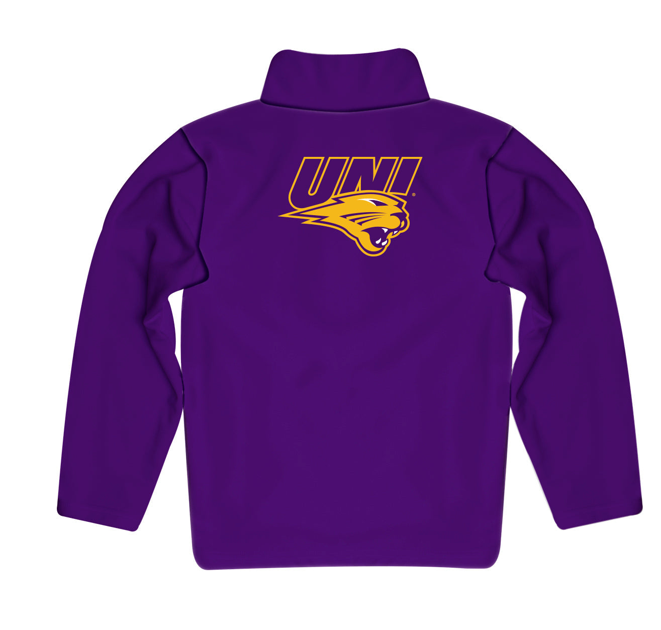 Northern Iowa Panthers  Game Day Solid Purple Quarter Zip Pullover for Infants Toddlers by Vive La Fete