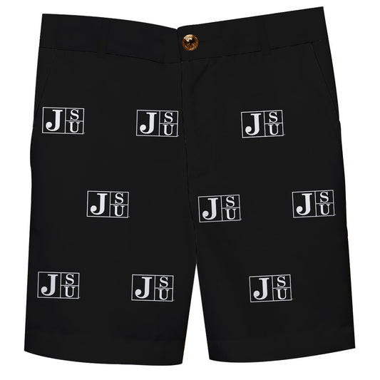 Jackson State Tigers JSU Boys Game Day Black Structured Shorts