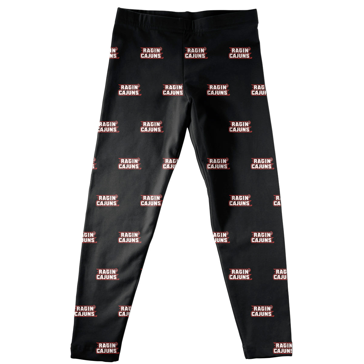 Louisiana At Lafayette Repeat Logo Black Leggings