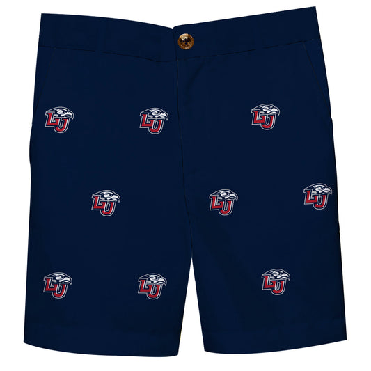 Liberty Flames Boys Game Day Navy Structured Shorts