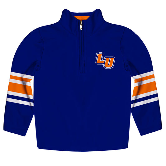 Lincoln University Lions LU Game Day Blue Quarter Zip Pullover for Infants Toddlers by Vive La Fete