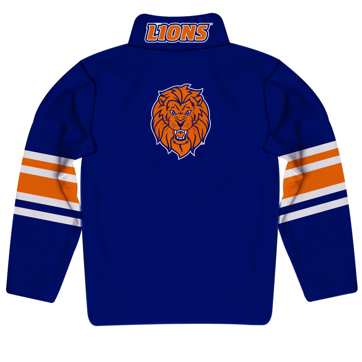 Lincoln University Lions LU Game Day Blue Quarter Zip Pullover for Infants Toddlers by Vive La Fete