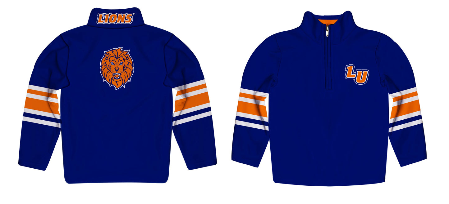 Lincoln University Lions LU Game Day Blue Quarter Zip Pullover for Infants Toddlers by Vive La Fete