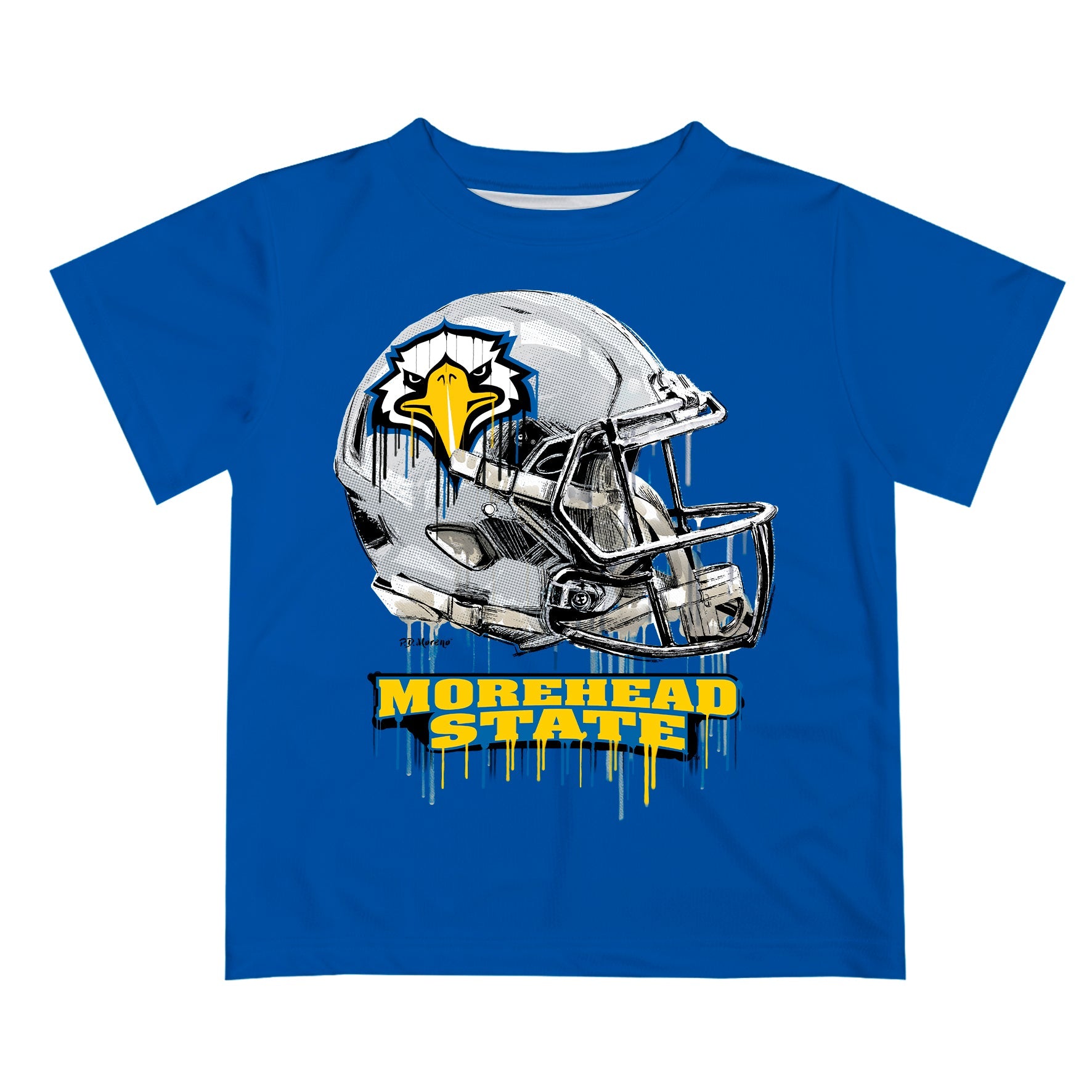 Morehead State Eagles Vive La Fete Game Day Blue Boys Fashion Football  T-Shirt