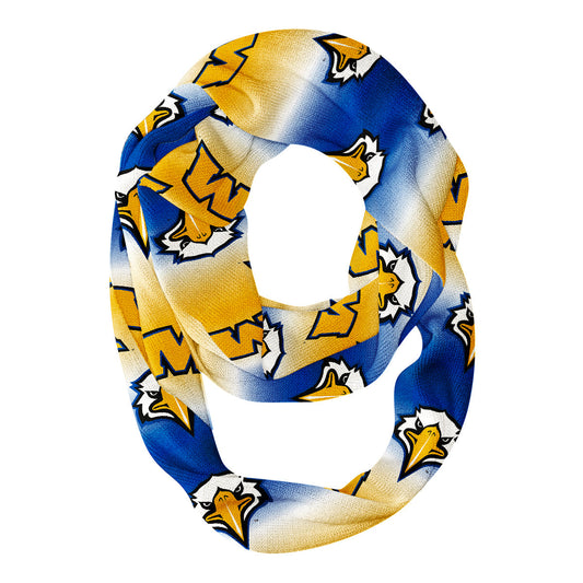 Morehead State Eagles Vive La Fete All Over Logo Game Day Collegiate Women Ultra Soft Knit Infinity Scarf