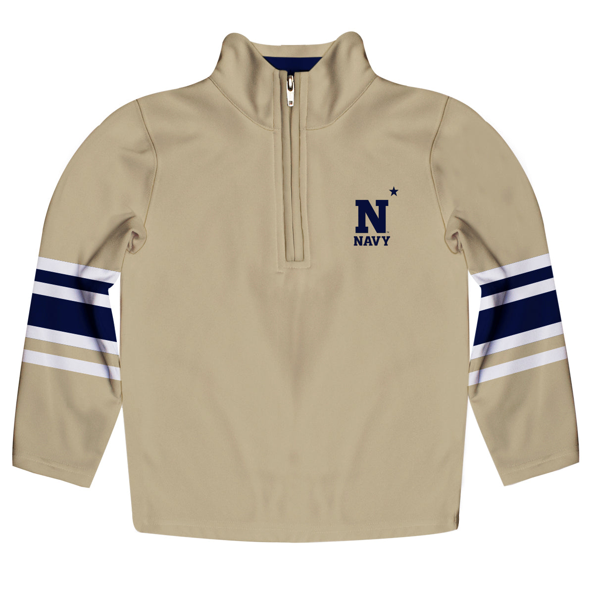 US Naval Academy Midshipmen Game Day Gold Quarter Zip Pullover Sweatsh