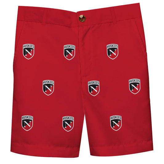 Northeastern University Huskies Boys Game Day Red Structured Shorts