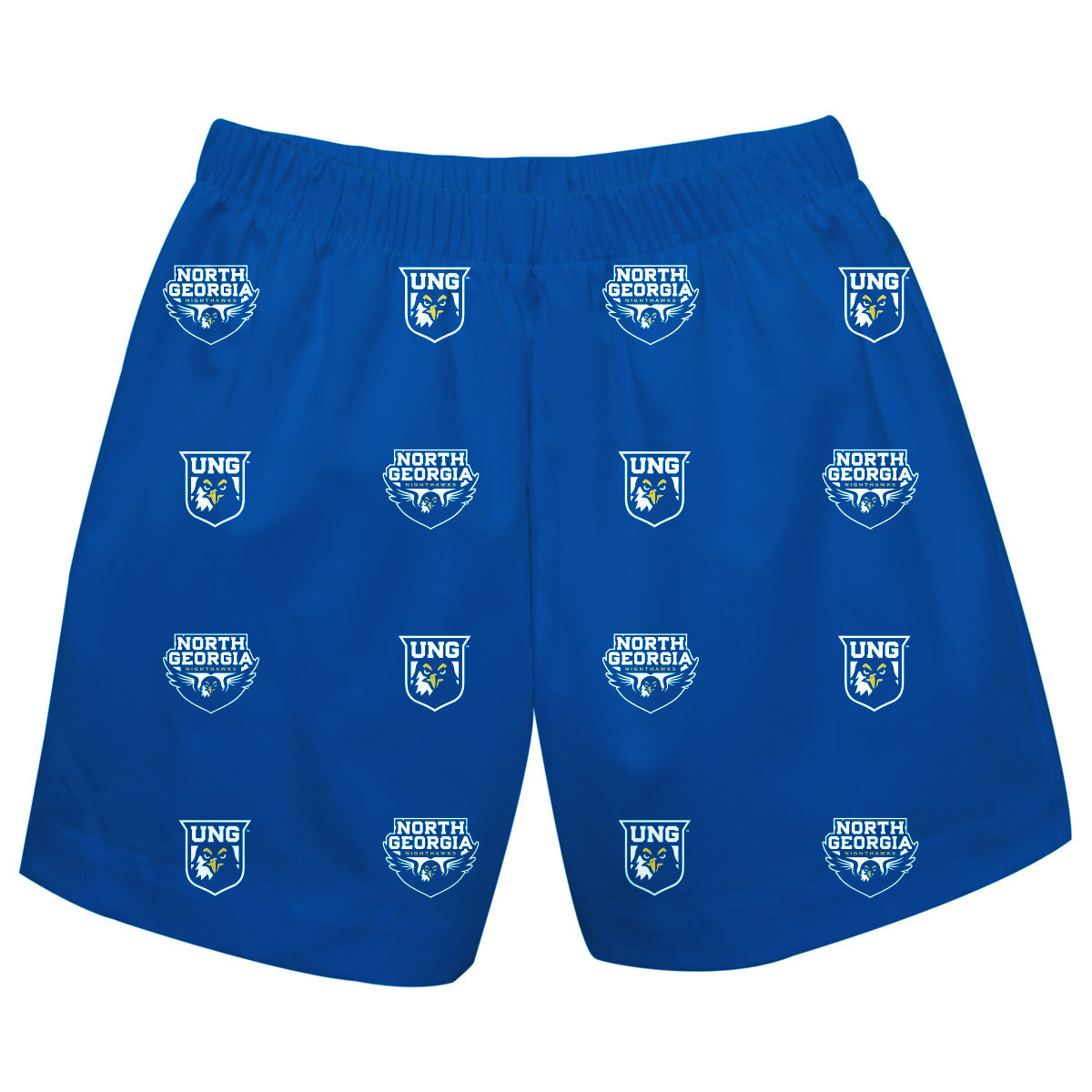 North Georgia Nighthawks Boys Game Day Elastic Waist Classic Play Blue Pull On Shorts