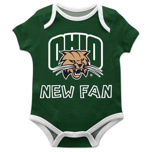 Ohio University Bobcats Green Boys One Piece Jumpsuit Short Sleeve by Vive La Fete