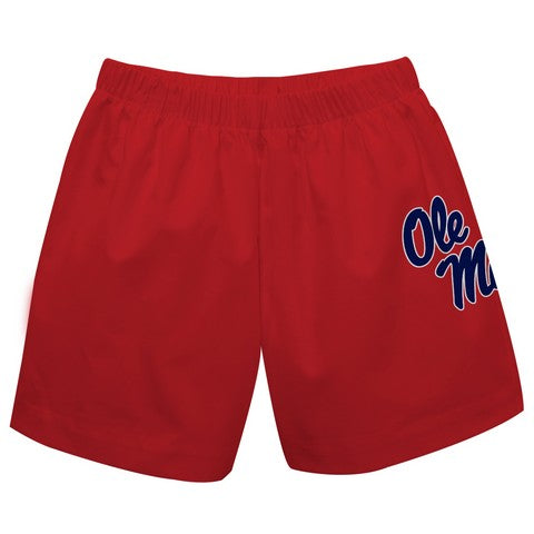 Mississippi Solid Red Boys Pull On Shorts