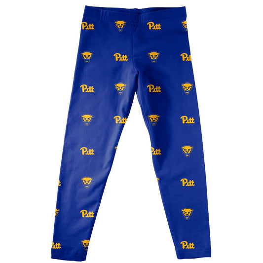 Pittsburgh Panters UP Girls Game Day Classic Play Blue Leggings Tights