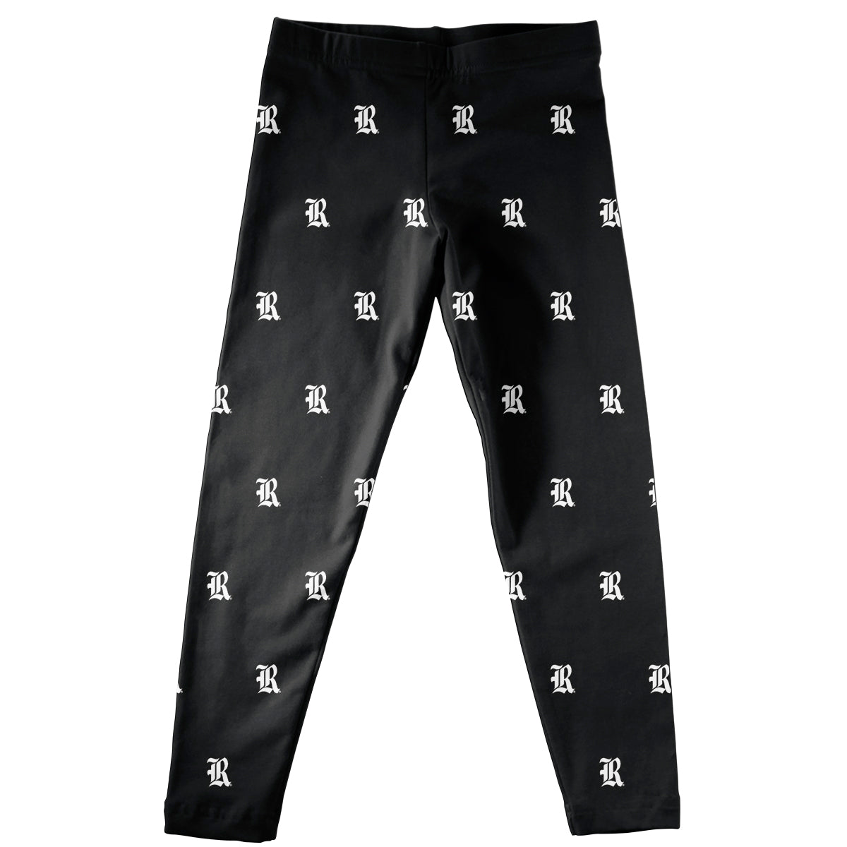 Rice Owls Repeat Logo Black Leggings