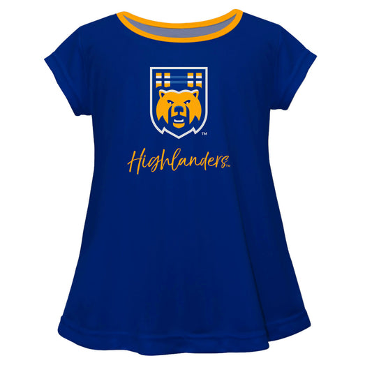 UC Riverside The Highlanders UCR Girls Game Day Short Sleeve Blue Laurie Top by Vive La Fete