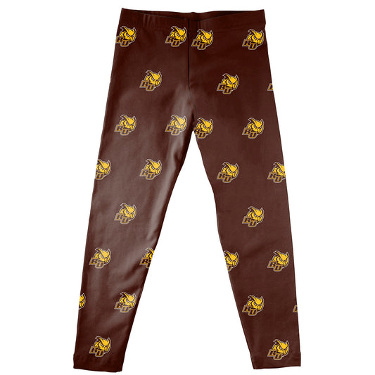 Rowan University Profs RU Girls Game Day Classic Play Brown Leggings Tights