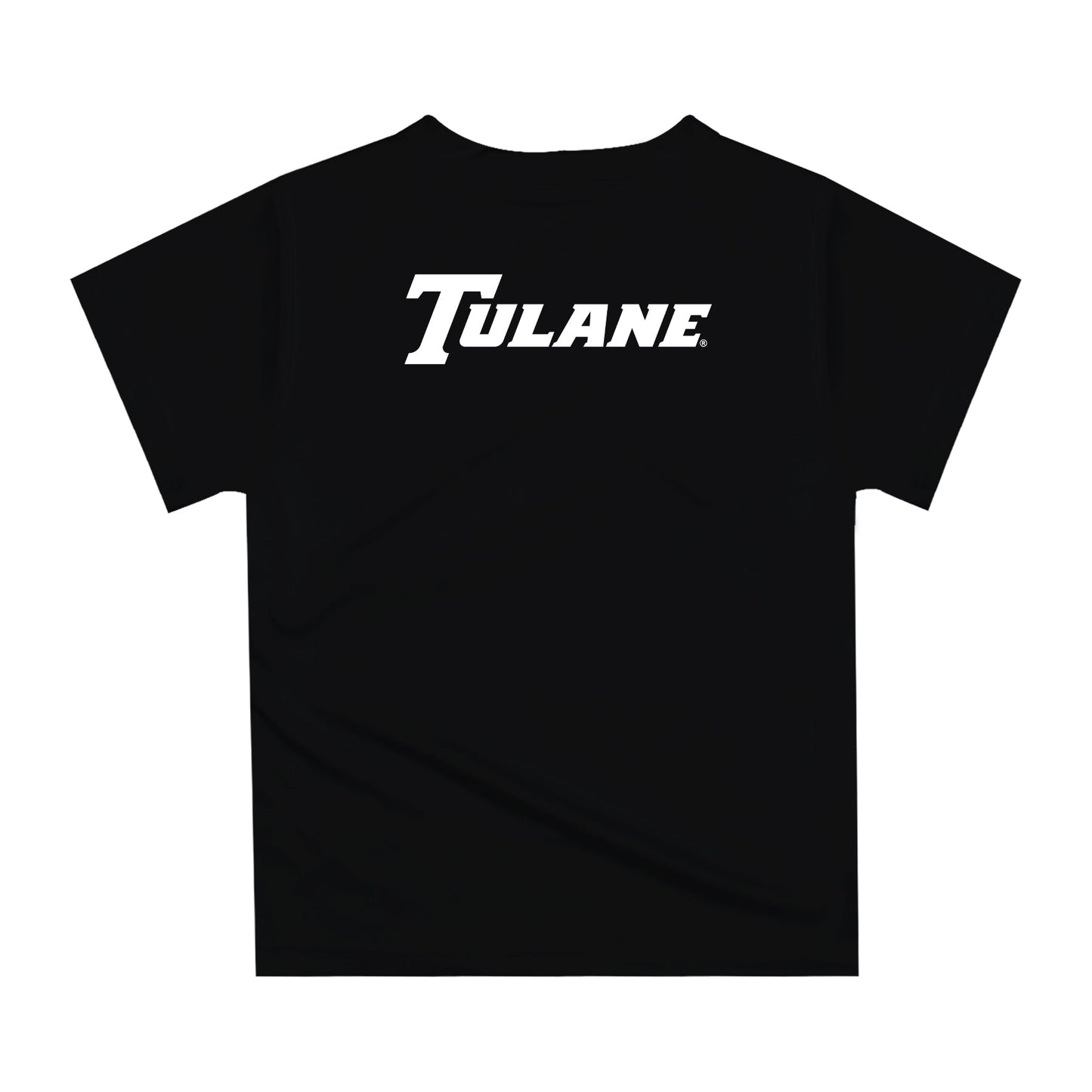 Tulane Green Wave Original Dripping Football Helmet Black T-Shirt by Vive La Fete