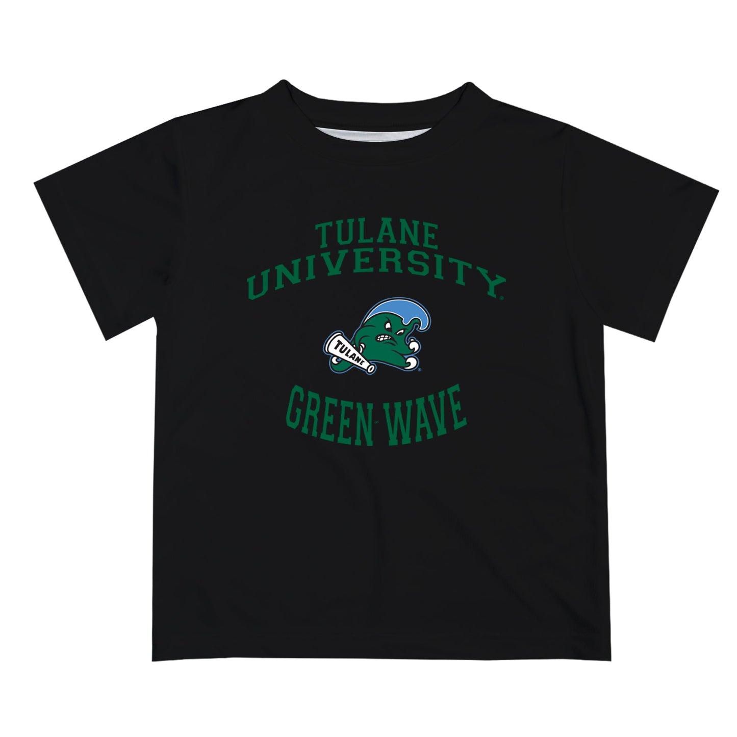 Tulane Green Wave Vive La Fete Boys Game Day V1 Black Short Sleeve Tee Shirt