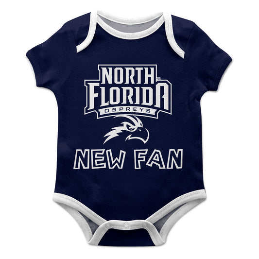 North Florida Ospreys Infant Game Day Blue Short Sleeve One Piece Jumpsuit by Vive La Fete