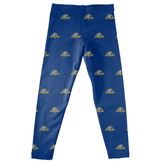 New Haven Chargers Girls Game Day Classic Play Blue Leggings Tights