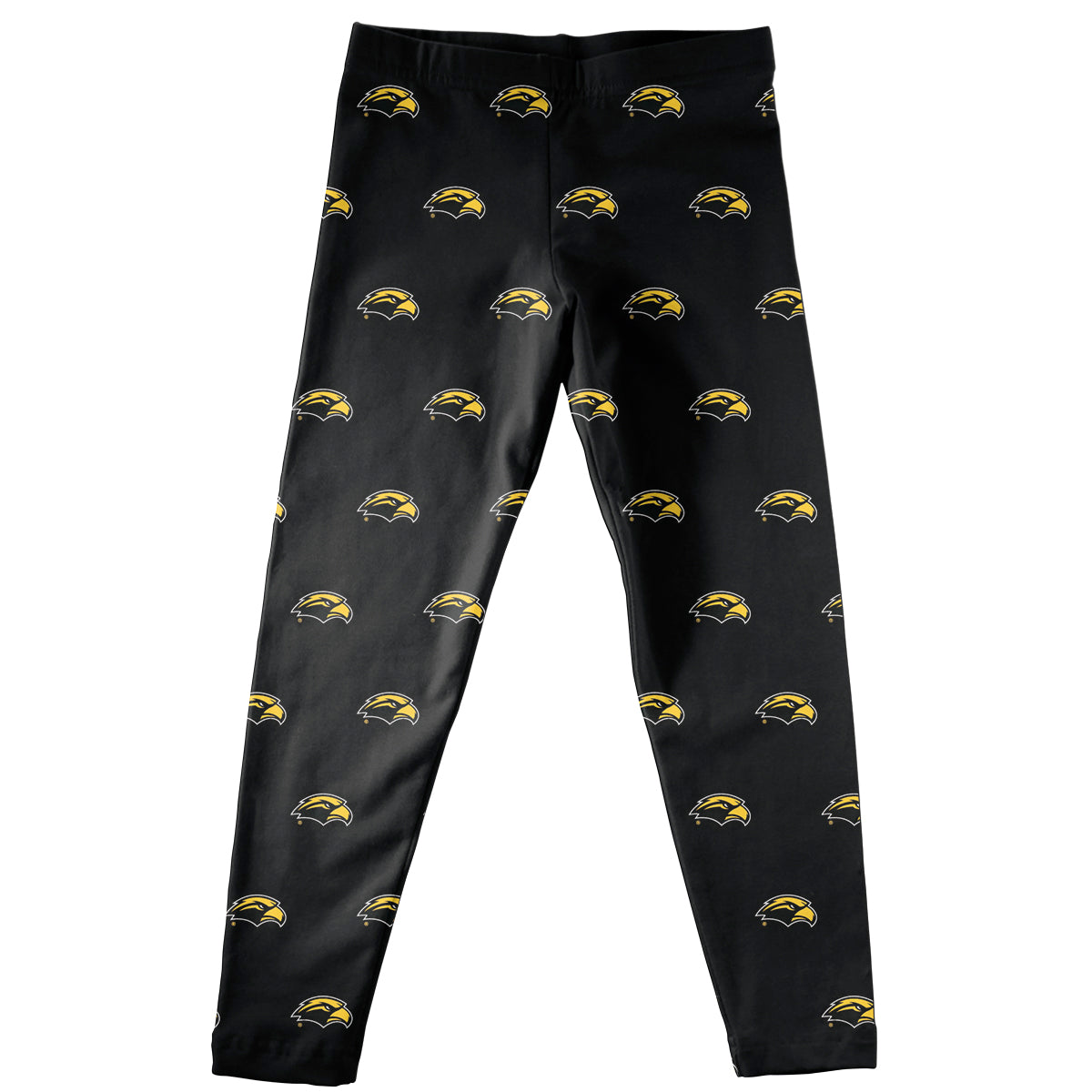 Southern Mississippi Repeat Logo Black Leggings