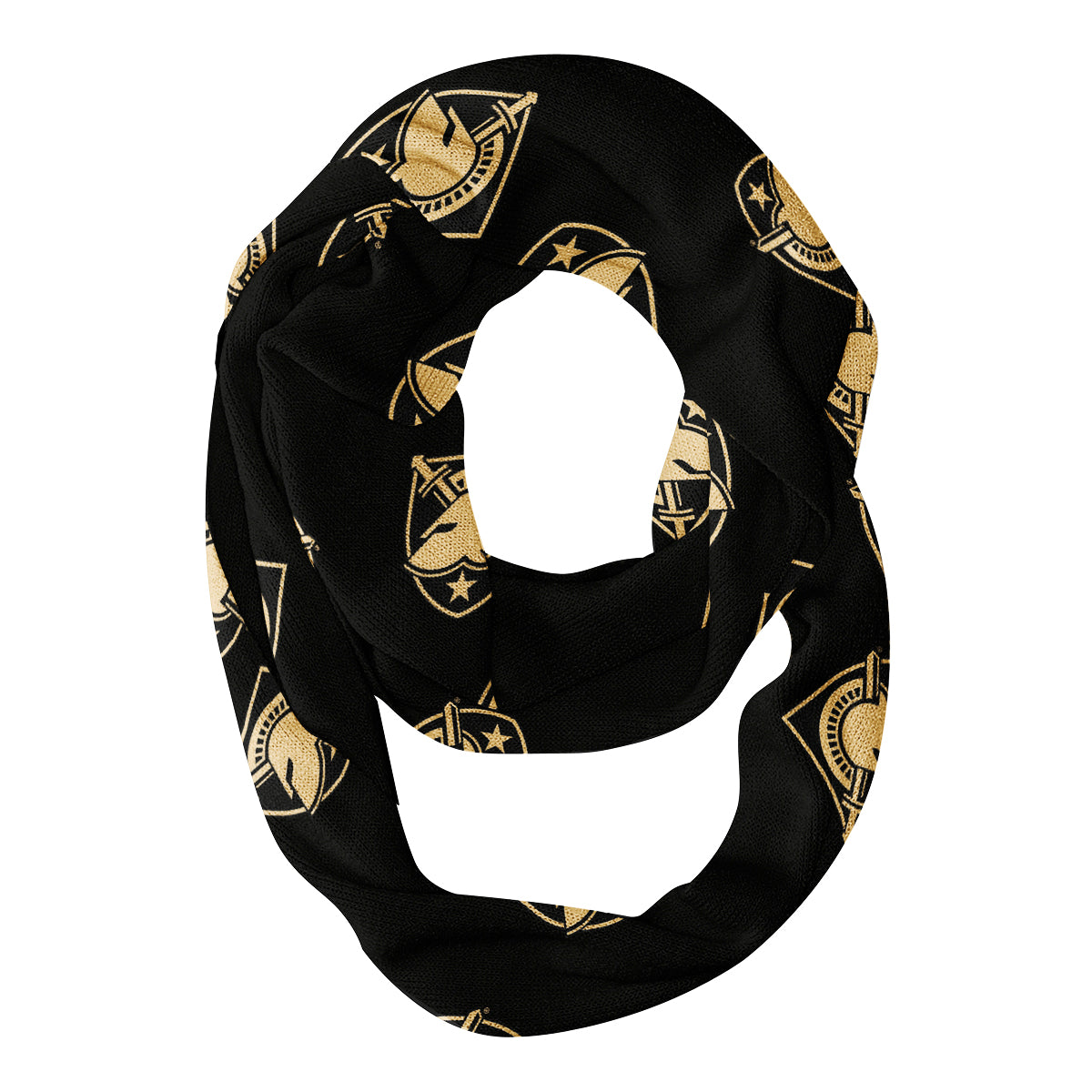 United States Military Academy All Over Logo Black Infinity Scarf - Vive La FÃªte - Online Apparel Store