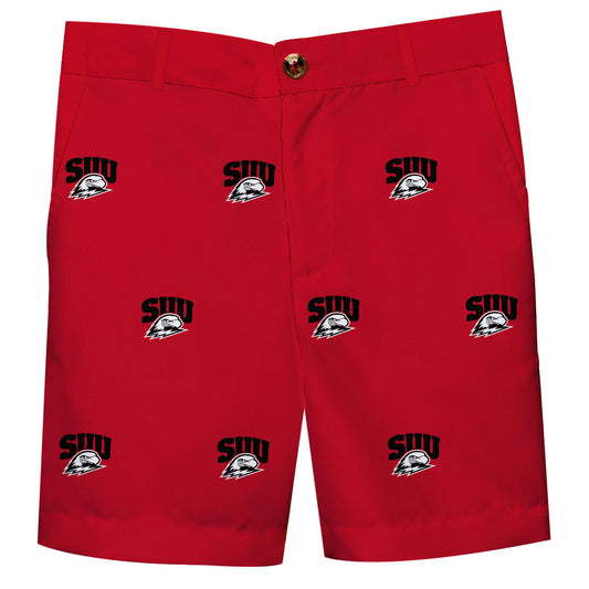 Southern Utah University Thunderbirds Boys Game Day Red Structured Shorts