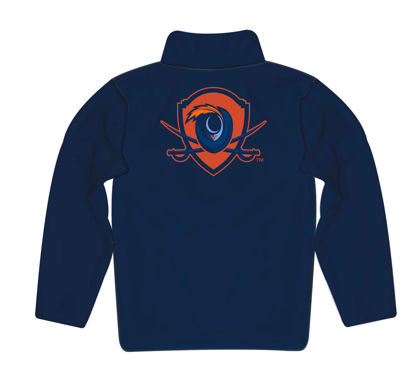Virginia Cavaliers UVA  Game Day Navy Quarter Zip Pullover Solid on for Infants Toddlers by Vive La Fete