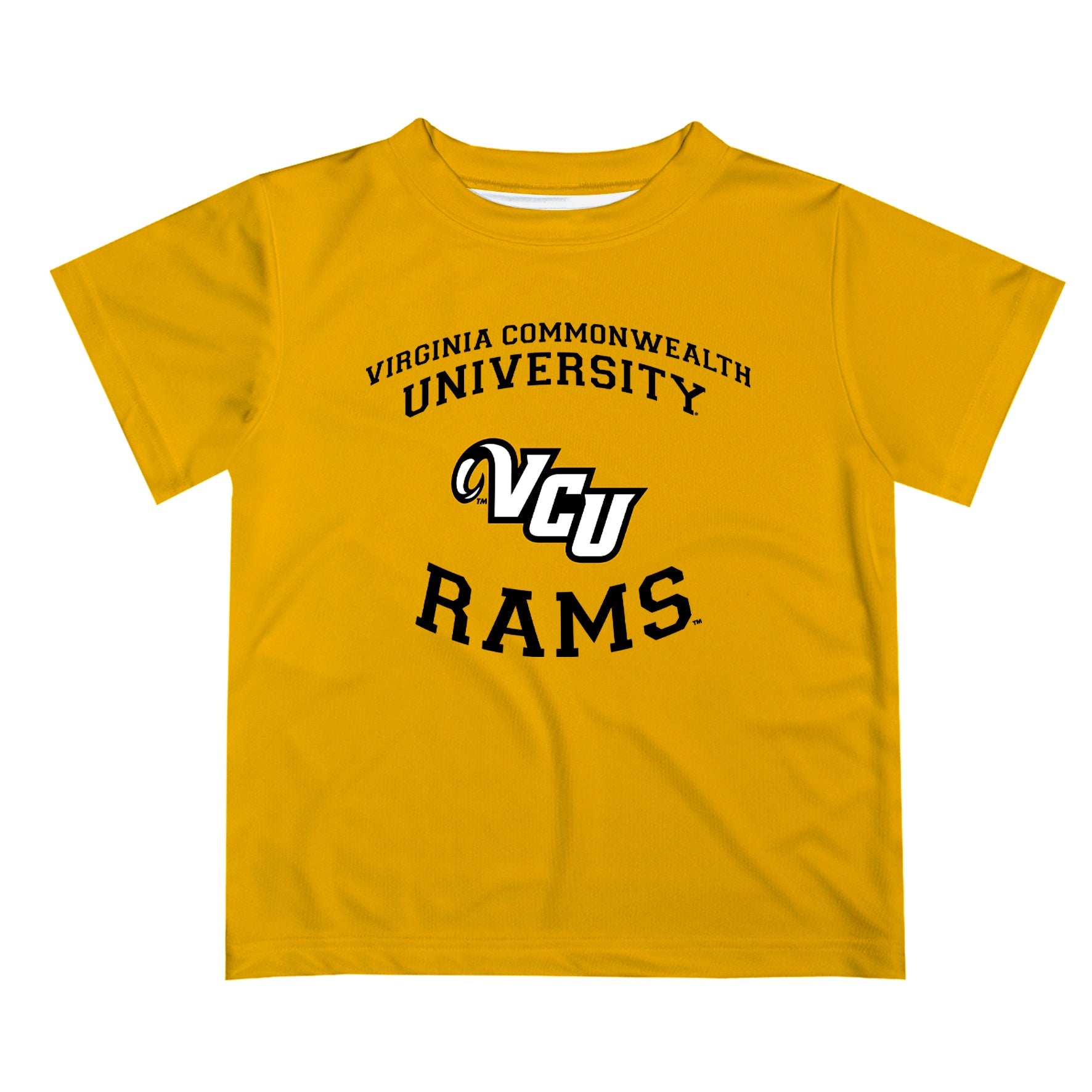 VCU Rams Virginia Commonwealth U Boys Game Day V1 Gold Short Sleeve Te