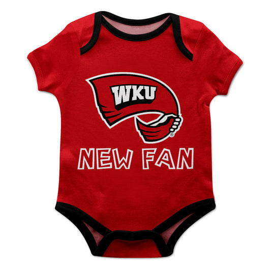 Western Kentucky Hilltoppers Infant Game Day Red Short Sleeve One Piece Jumpsuit by Vive La Fete