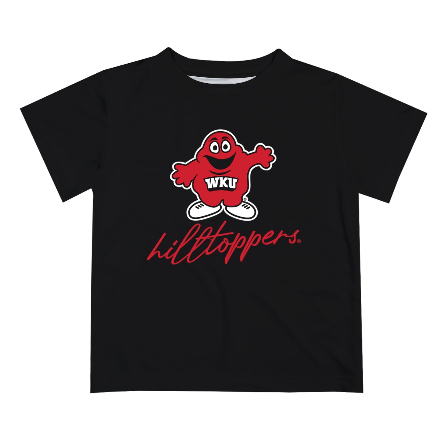 Western Kentucky Hilltoppers Vive La Fete Script V1 Black Short Sleeve Tee Shirt