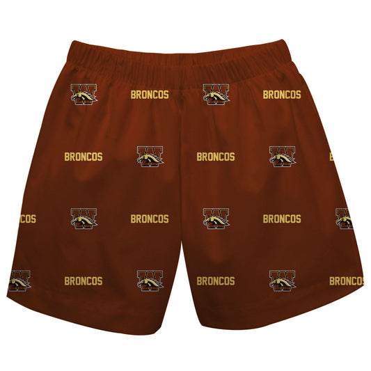 Western Michigan Broncos Boys Skirt Brown Pull on Shortss