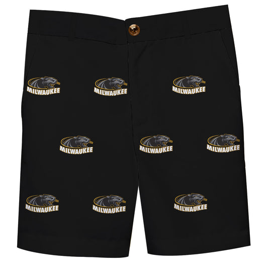 Milwaukee Panthers Boys Game Day Black Structured Shorts
