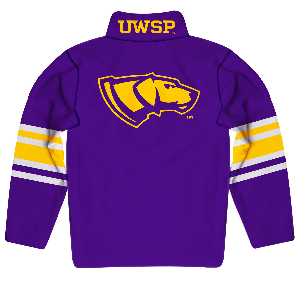 UW-Stevens Point Pointers UWSP Game Day Purple Quarter Zip Pullover for Infants Toddlers by Vive La Fete