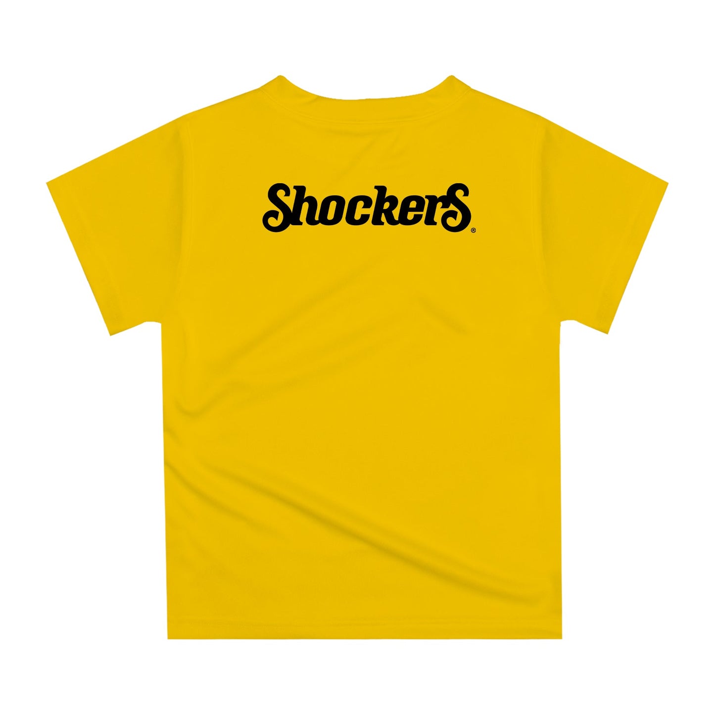 Wichita State University Original Dripping Basketball Gold T-Shirt by Vive La Fete