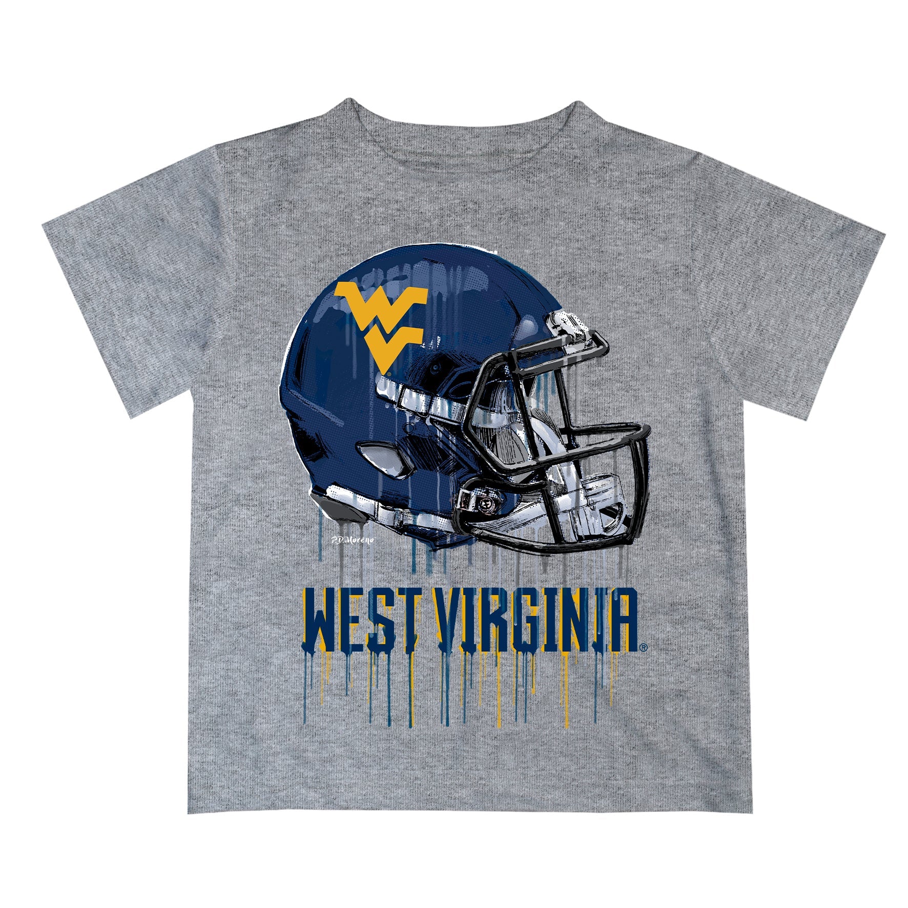West Virginia University Mountaineers Original Dripping Football Helme