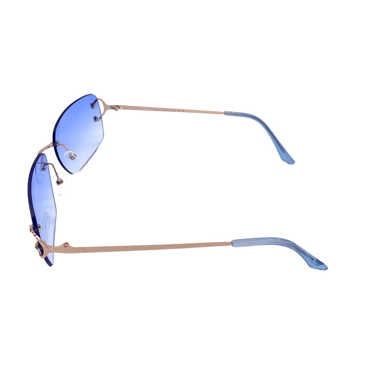 Empire Cove Rimless Sunglasses Gradient Square Retro Frameless UV Protection